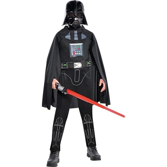 Darth Vader Star Wars Boy Costume Small - Picture 1 of 8